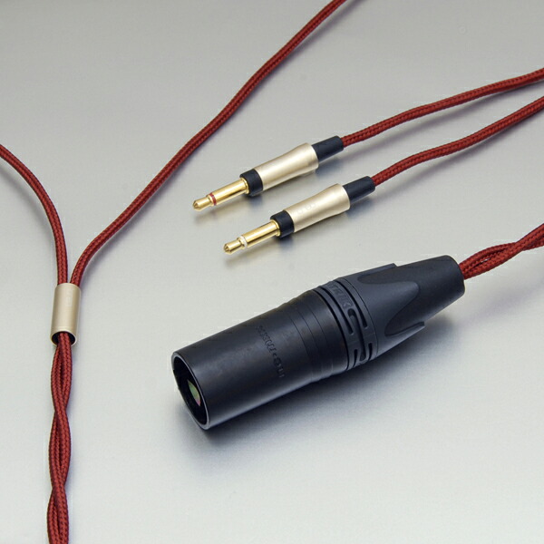 onso/hpct_03 ヘッドホンケーブル 4ピンXLR-3.5mmモノx2 3.0m【HPCT_03_BLX3_300】