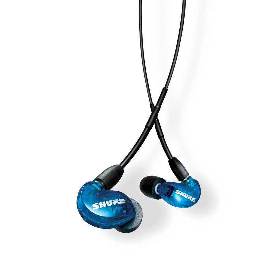 SHURE/SE215 Special Edition ブルー【ストレートケーブル付属】【SE215-SPE-A】【DEKONI AUDIOイヤーチッププレゼント】|宮地楽器 ミュージックオンライン