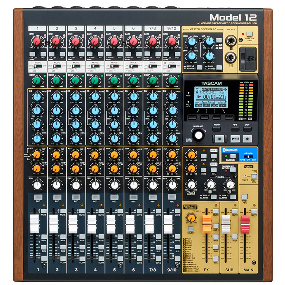 ★美品 TASCAM Model12 ミキサー レコーダー インターフェイス Model 12 | 12-トラック レコーディングミキサー / DAW