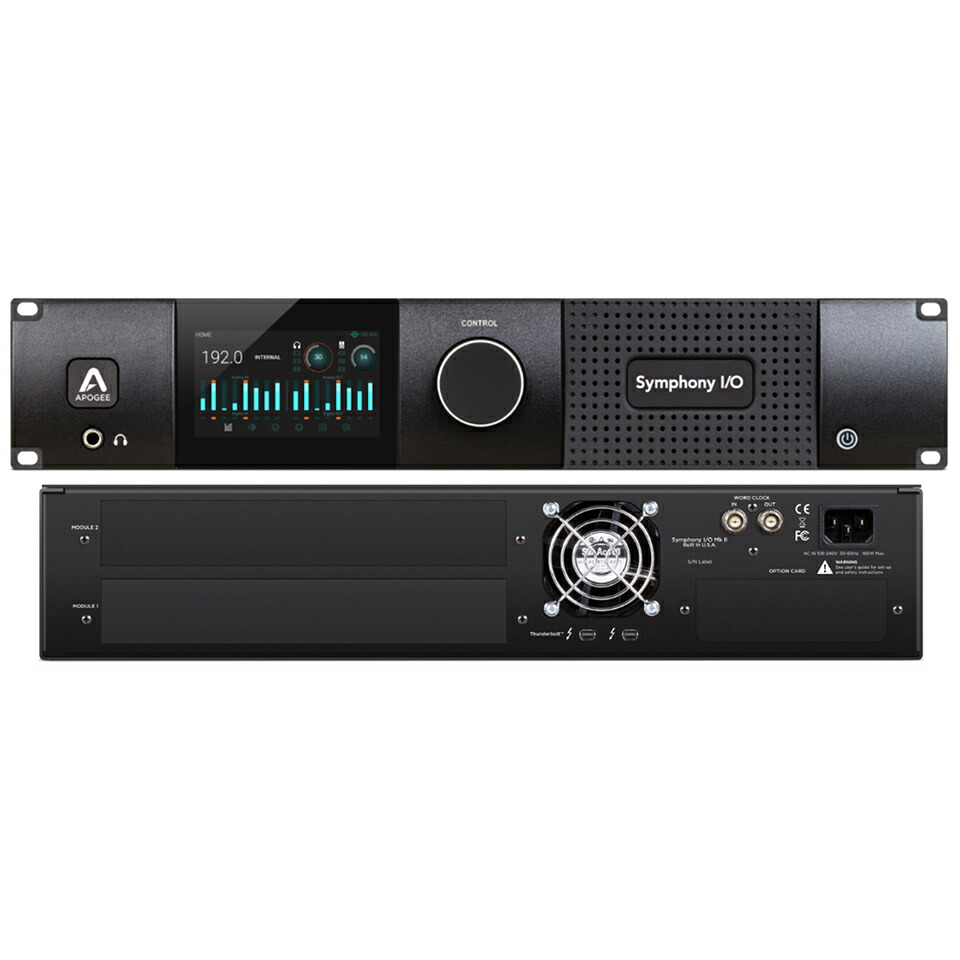APOGEE/Symphony I/O MKII Thunderbolt Chassis【Thunderbolt2】【シャーシ】|宮地楽器 ミュージックオンライン