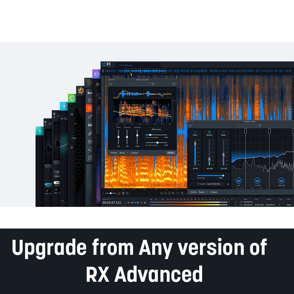 iZotope/RX Post Production Suite 8.6: Upgrade from any previous version of RX Advanced【オンライン納品】 55,990円