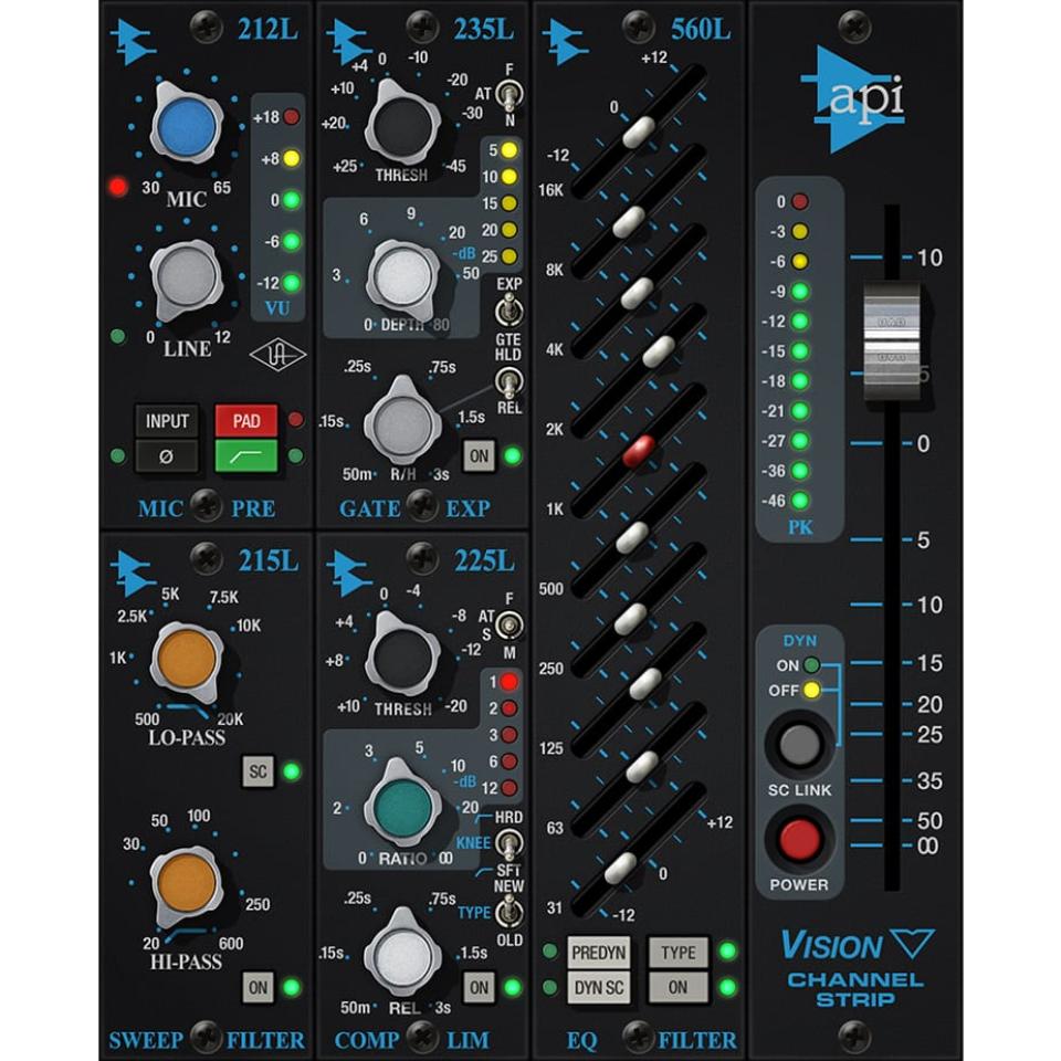 UNIVERSAL AUDIO/API Vision Channel Strip Collection【オンライン納品】【在庫あり】｜宮地楽器　ミュージックオンライン