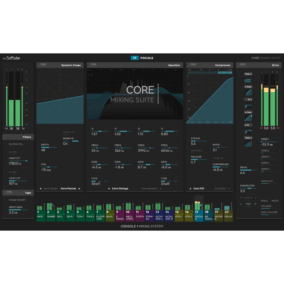 Softube/Console 1 Core Mixing Suite【オンライン納品】|宮地楽器 ミュージックオンライン
