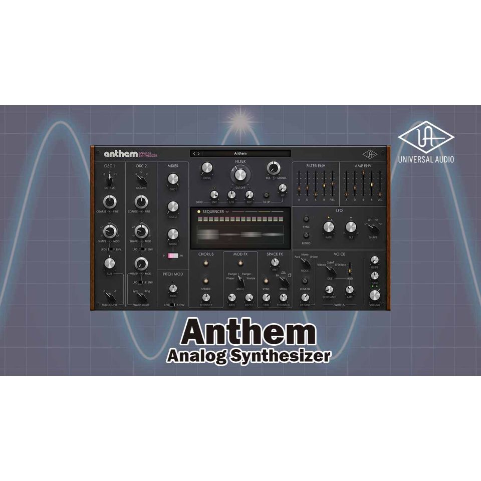 UNIVERSAL AUDIO/Anthem Analog Synthesizer【オンライン納品】【在庫あり】
