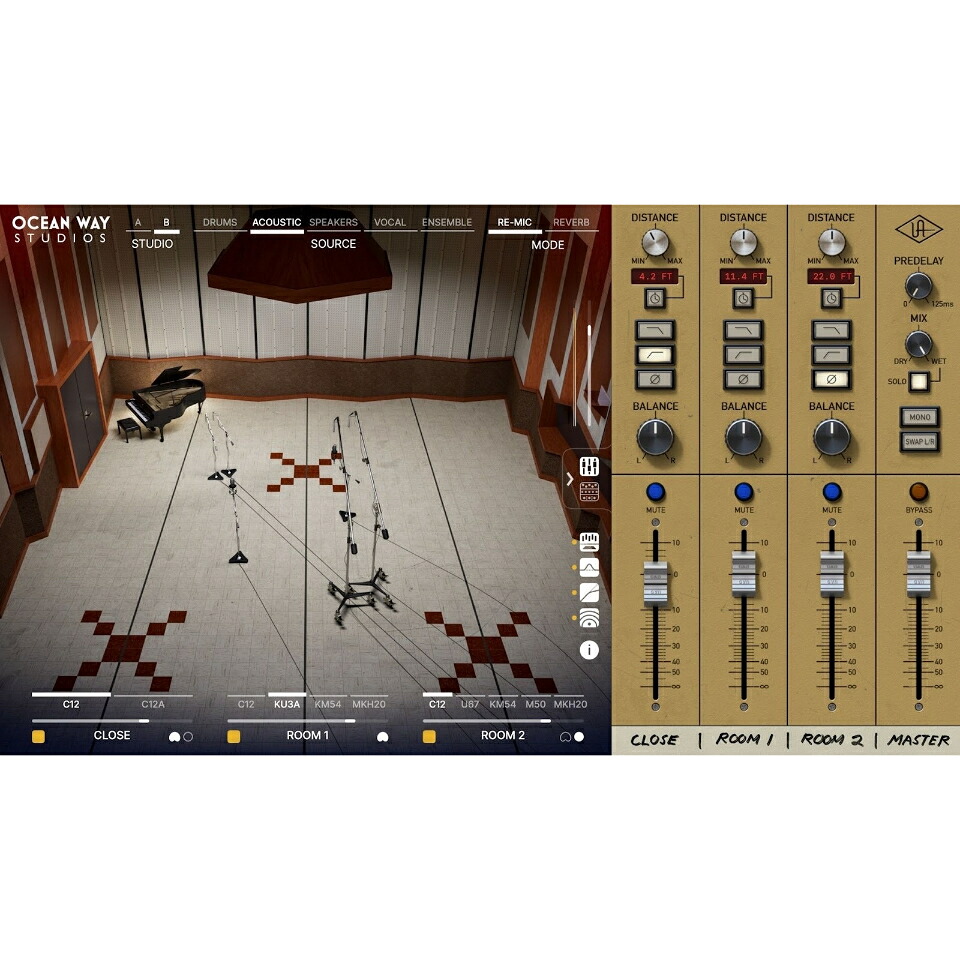 UNIVERSAL AUDIO/Ocean Way Studios Deluxe【オンライン納品】【店卸し資産あり】 音楽制作-パソコン・周辺機器