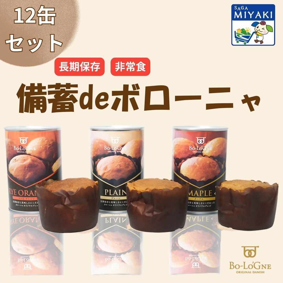 【新生活応援25%OFFクーポン配布中】備蓄deボローニャ12缶セット 送料無料 BO-LO'GNE 缶詰パン 防災グッズ 非常食 保存食 備蓄 災害対策 キャンプ飯 アウトドア