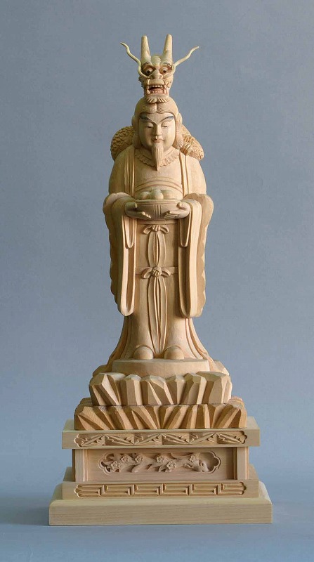 楽天市場】木彫り 仏像 八大竜王 八大龍王 29cm 桧製 [Ryusho