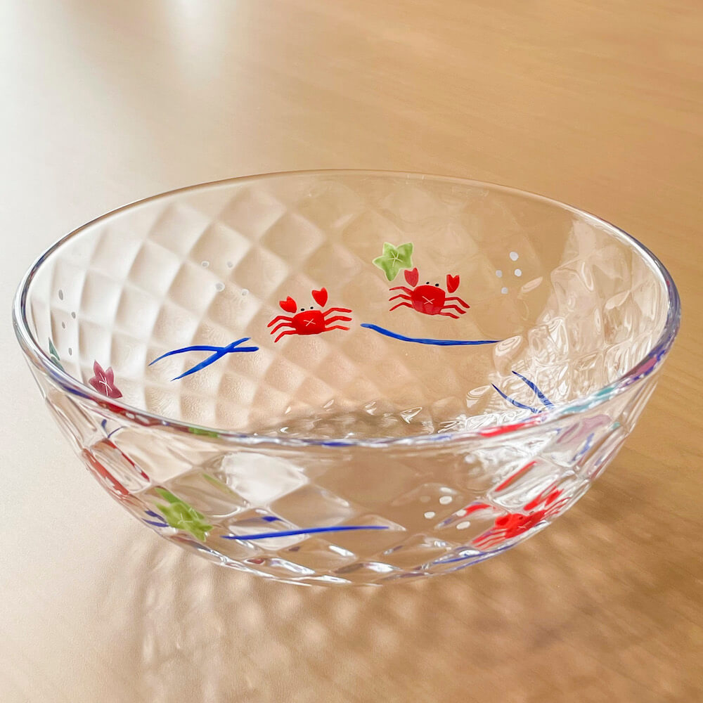 楽天市場】京の色絵ガラス 京焼・清水焼 彩ボール 朝顔 大容量 京都 和