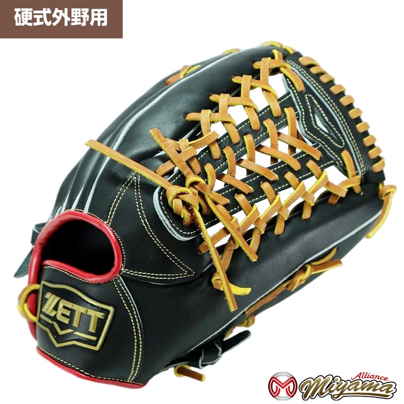 楽天市場】ゼット ZETT 390 外野手用 硬式グローブ 外野用 日本