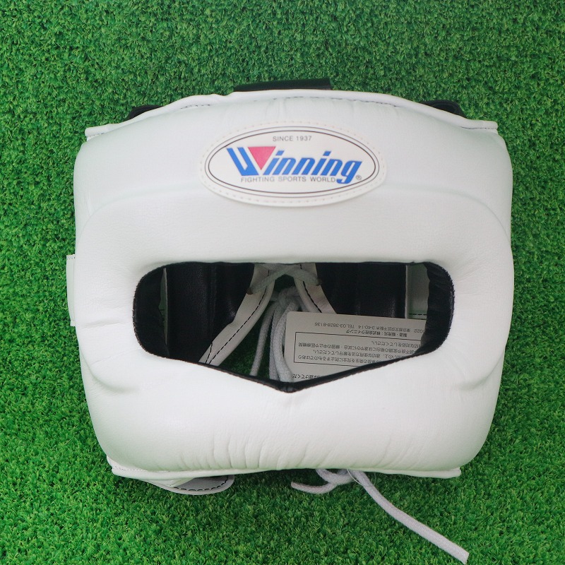 Winning Boxing Headgear Boxing Headgear Full Face Type Head Guard FG-5000 White White Medium