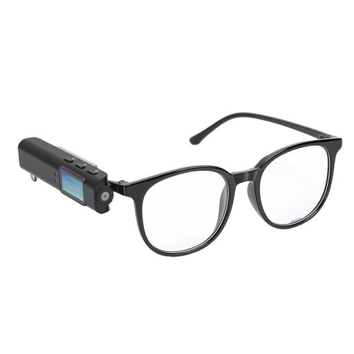 Fockety 写真器 眼鏡 2.7K 30fps 固定ディスク 110°広角 0.96in 見せびらかす FPV 写真器 WIFI APP 黒眼鏡 仕事量 愛玩動物 ウォーキング 旅する 犀クリ アウトドア 運動競技用 (黒)