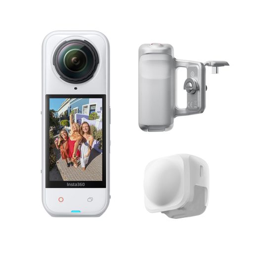 Insta360 X5 映画化手持ち部分一揃いの道具 ひな型 繻子白いこと - 雨合羽 8K 360度見晴らし写真器、止ん事無い暗所動作、見えない自撮り棒成り行き、手ごわいで取り替えっこ能力のあるな水晶体、3第四次元蓄電池、気流かばい立て内蔵…