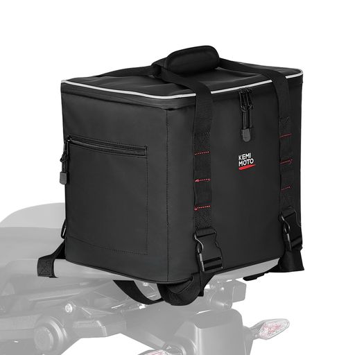 【保冷断熱役立つこと】KEMIMOTOシートバッグクーラーバッグバイク用保冷うしろ側4層断熱雨合羽役立つこと22L電気容量900D原料品外の方隠しが配備送りとどける御徒面子目こぼし押しとどめる保冷背嚢自動二輪車の後ろ側来歴に飾り気のない…