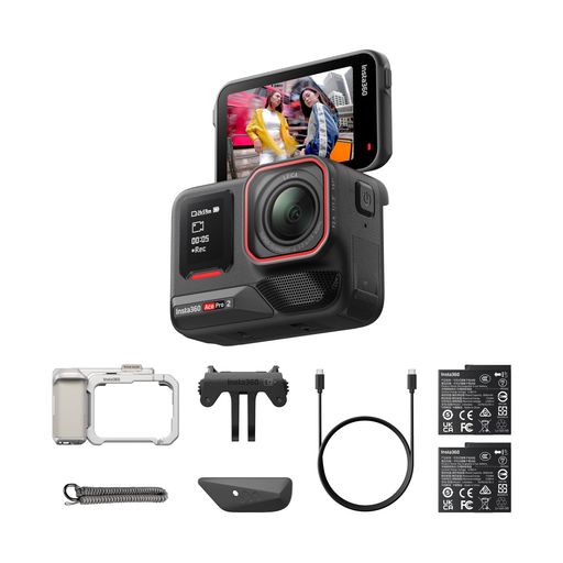 Insta360 Ace Pro 2 - デュアル蓄電池 ライカとの一緒になる発展による雨合羽操作手順の8K動き写真器。1/1.3in検出器、デュアル人工知能学手当て 暗所動作 オーディオ、フリップ式映写幕\u0026人工知能学まとめ上げる…