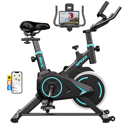 TENBOOMトレーニングバイクエアロバイクアップライトバイク家庭用静音スピンバイク【Zwift/アプリ連動/静音/無段階抵抗調整/組立簡単/3年保証】サドル&ハンドル高さ調節可能ダイエット器…
