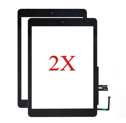 iPad6第6世代A1893A1954スクリーン交換用2パック9.7インチデジタイザー、iPad6第6世代タッチスクリーンデジタイザー交換用ホームボタン付き(ブラック)