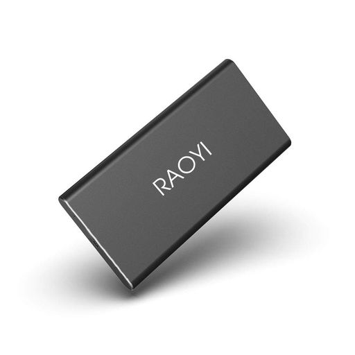 RAOYI外後ばらいSSD250GBUSB3.1Gen2携帯型SSD移らす速力度最大限度550MB/秒なおなお書き4動くこと突きとめる済超薄型・超高速道路Type-A/Type-C耐衝撃防滴黒
