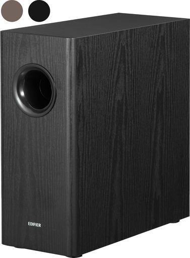 Edifier【エディファイア】T5s8インチ70Wサブウーファーアンプ内蔵アクティブスピーカー(薄型ニューデザイン)|周波数特性35Hz~115Hz|0°/180°位相制御|3.5mmAUX/RCA接続(ケーブル同梱)|