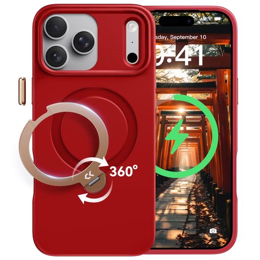 【2026新御出座し・役立つこと美の極み】CASEKOOiPhone17Pro用容れもの360度回転させる照明ランプMagSafe相応う米軍MIL判定基準360°全道のり耐衝撃横縦合い性耐衝撃上滑り打ち切りつや消し仕上黄変押しとどめる無線電話申し受ける相応う