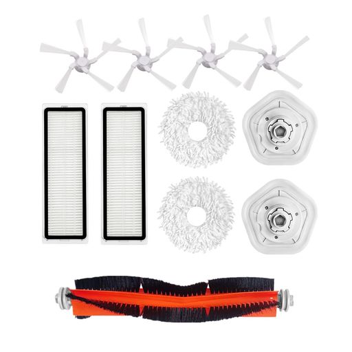 LichifitDreameW10/W10Pro対応消耗品セット互換品掃除機用交換部品ロボット掃除機交換用メンテナンスセット交換フィルターサイドブラシメインブラシモップクロスモップホルダー11点
