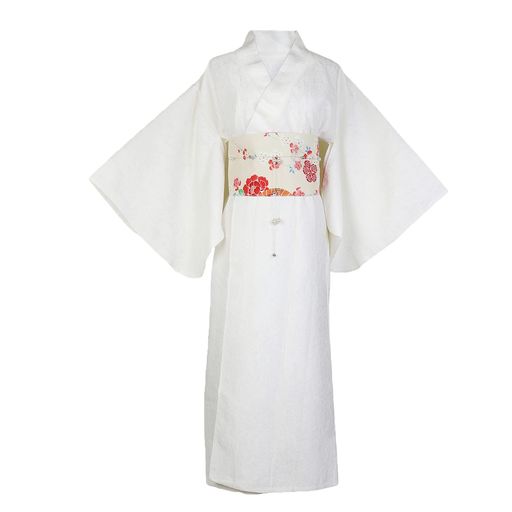 [YiyiLai]振袖着物レース白結婚式卒業式改良和服春秋和装撮影洗える着物成人式