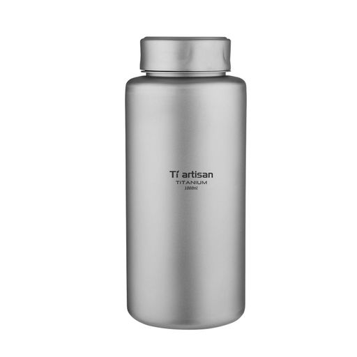 Ti artisan チタン水筒 1000ml 超軽量 漏れ防止 広口ボトル 登山・キャンプに最適 直飲み おしゃれ ボトル収納袋付き (Large)｜みやらび 8,947円