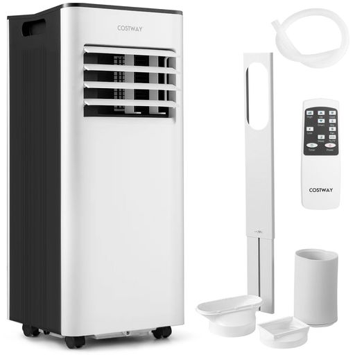 【工事不要】COSTWAY スポットクーラー ポータブルクーラー 送風・冷房・除湿30L/日・おやすみ 2kW 6-8畳 2段階風速 ノンドレン 自動霜取り タッチ操作 リモコン対応 LEDデジタル表示 24Hタイマ&hellip;｜みやらび