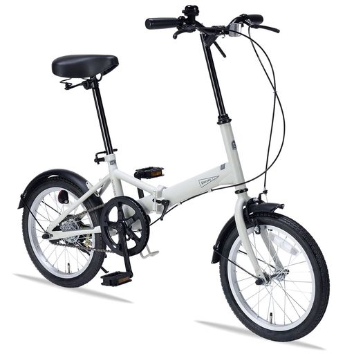 MYPALLAS(マイパラス) 折畳銀輪16in シングル歯車 つや消し調3色色つや 分かりやすいなパウダーコンパクト銀輪 差し上げ物や割り増し金にも至適 MF101 内燃機関薄墨色