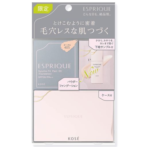 エスプリークシンクロフィットパクトEX制限事項一揃いの道具かざり付ける根拠標本付き添い人405オークル色SPF26/PA++しっとり細孔色ムラしっかり押しかぶせるくすみかわき切る
