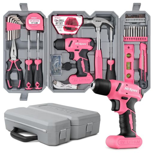 Hi-Spec 8V USB申し受ける式電動１番ウッド仕掛ける 58点 パウダーコンパクト納める入れもの付き添い人 小型 DIY手道具仕掛ける コードレス 身寄り用 パワースクリュードライバー