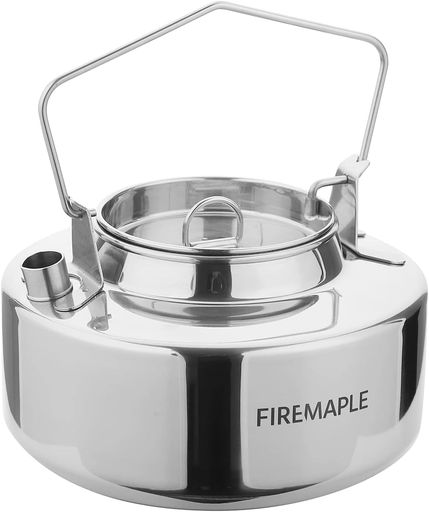 Fire-Mapleアウトドアケトルキャンプケトルステンレス1.5Lパウダーコンパクト軽さやかんティーポットコーヒーポットかがり火直火相応う山登りハイキングアウトドアキャンプ属具納める袋付き添い人 アウトドア-スポーツ・アウトドア