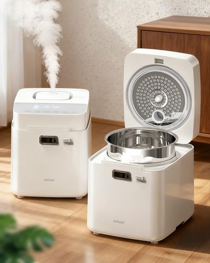 Mifasol加湿器スチーム式加熱式3.3L大容量.100°C高温除菌加湿量800ml/h22畳上部給水キューブ型お手入れ簡単SUS304ステンレス製水タンク食器洗い機対応ミスト3段階自動湿度調整おやすみモード