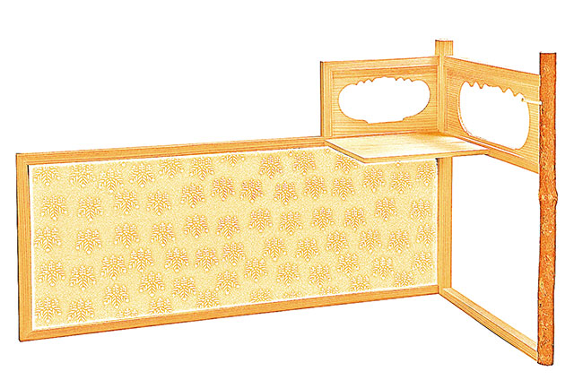 楽天市場】利休好写 木地 袋棚（志野棚） : 宮下深和