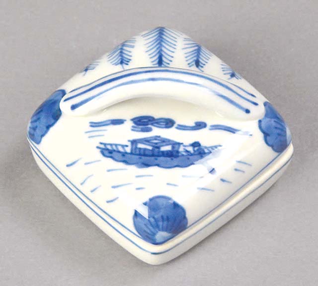 楽天市場】(春におすすめ）平安 高野昭阿弥作 染付隅田川香合 : ますや