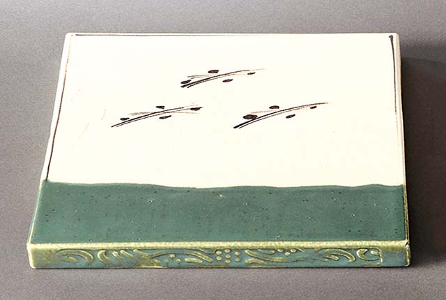 茶道具 織部 敷瓦 オリベ(メ1456) 茶道具 織部 敷瓦 オリベ(メ1456) - メルカリ