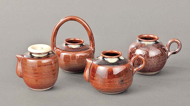 四滴茶入　加藤五陶　茶道具 茶道具 茶入 四滴茶入 蓋1個付 加藤五陶作 茶道 : 茶道具いまや
