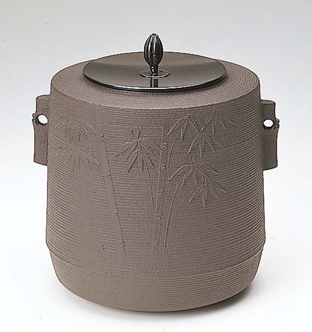 楽天市場】釜師 岡行弘 作 炉釜 鶴首浜松地紋 oka-01お茶のふじい