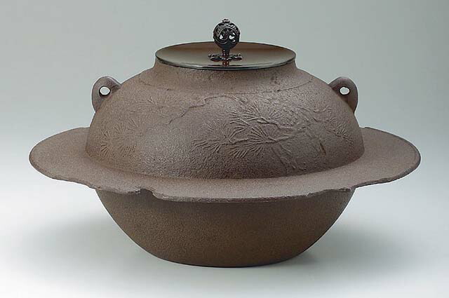 楽天市場】富士透木釜 荒磯地紋 南鐐摘み 亀釻付13代 和田美之助