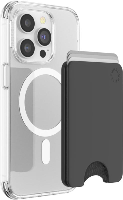 PopSockets Adhesive Minimalist Slim Phone Wallet, Phone Card Holder, Wireless Charging Compatible, Wallet Without Grip画像