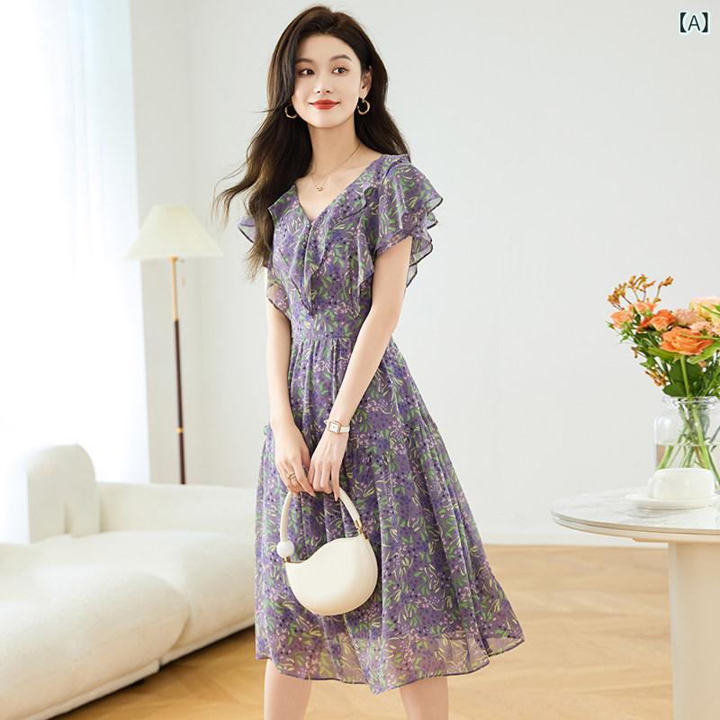 シフォンお召しもの レディース ラシャペル シフォン 花柄 衣装 レディース 2025夏 御前上等 軽装 スコート