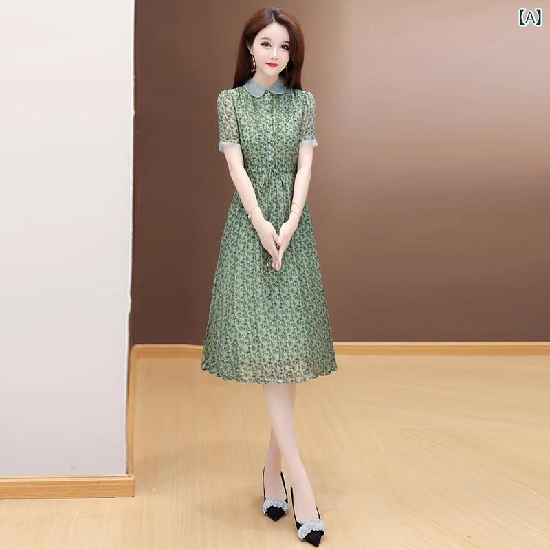 シフォンお召しもの 衣装 レディース 御前上等 感の ある 広 州 十三 行の 花柄 シフォン衣装。 夏に 着る お上さん用。 中年 おっ母さん向け。 今めかしいで 年歳を 感じさせにくい。