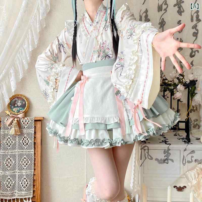 ロリータ お召しもの コスプレ リトル ファーマシスト ロリータ 薬草 草木 瀬戸もの風 ロリータお召しもの 長袖 年月冬 コスプレ お召しもの