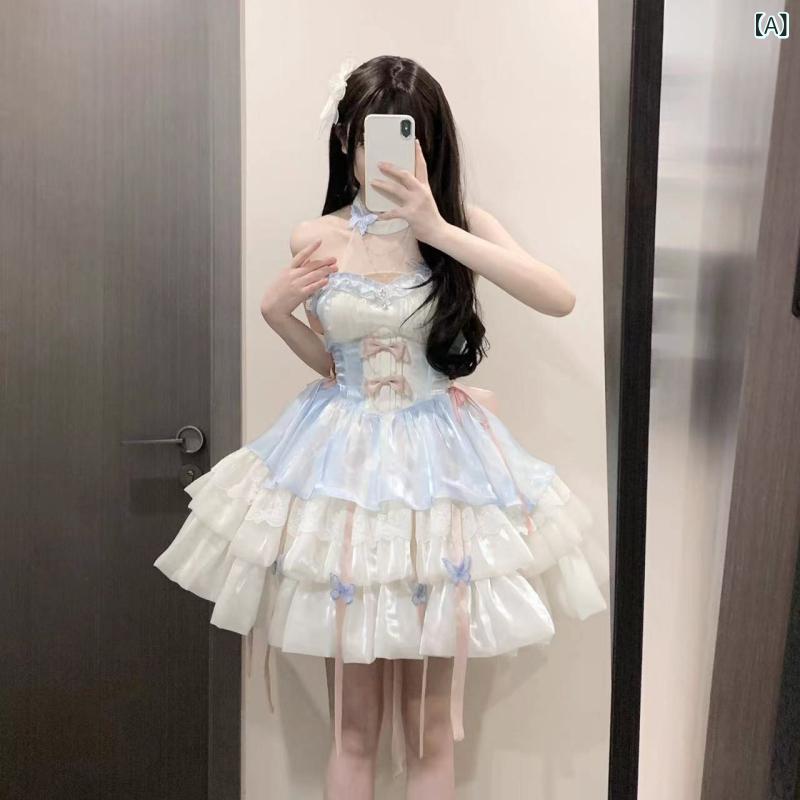 ロリータ　ドレス　コスプレ 神の 約束を 愛する ロリータ 花嫁 バレエ スタイル プリンセス 成人 誕生日 プレゼント ショート スカート コス プラティ コドン