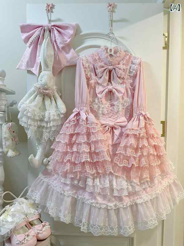ロリータ 御召しもの コスプレ 甘くて 可愛らしい ロリータ 華燭の典 誕生日 成年者 御召しもの スリング JSK 御姫様 背広