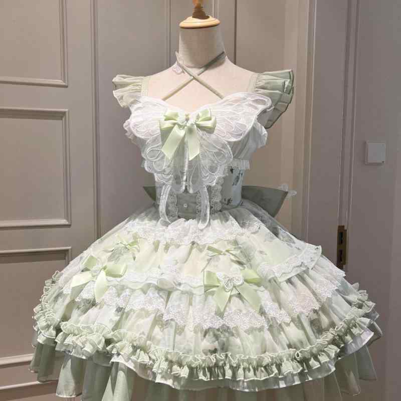 ロリータ お召しもの コスプレ 華めく 日 白 緑の 蝶 夏の 気味合い たわい無い 口さかしい 妃殿下の 御姉さん 生まれ落ちる日 小っちゃい スコート 飛行機移動 当用日記 ロリータ