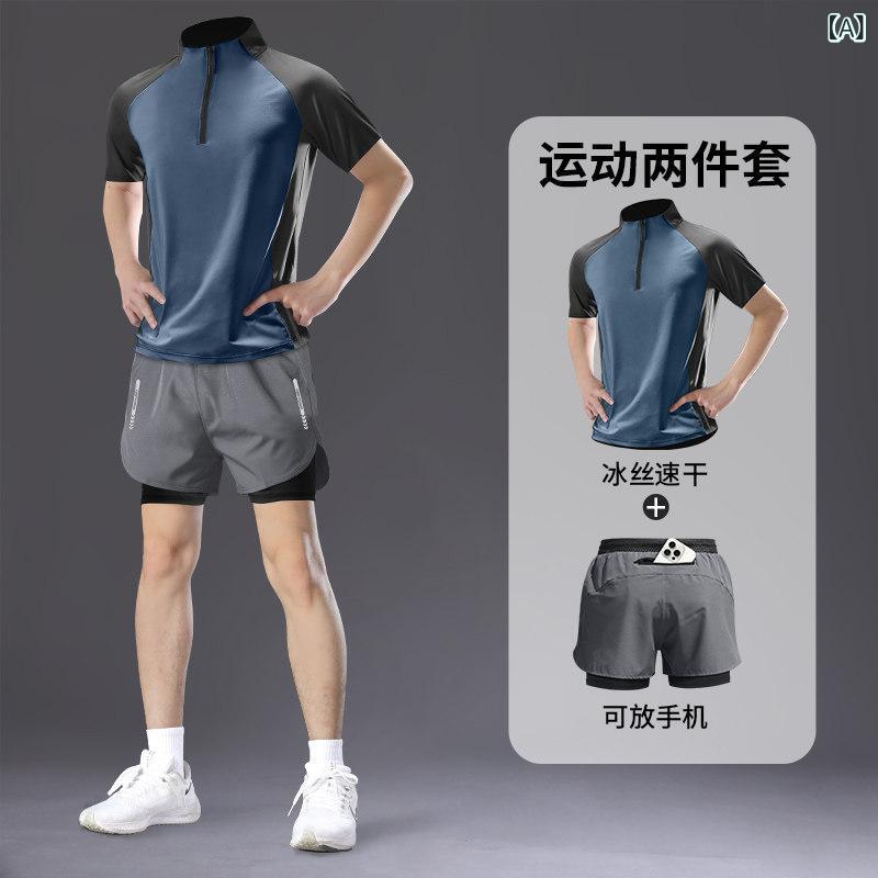 駈けっくらお召しもの 運動競技 メンズ 駈けっくら メンズ 運動競技 背広 夏 速乾 半袖 プルオーバー フィットネスウェア マラソン バドミントン 労働者階級 遊撃手 ズボン下 形づくる