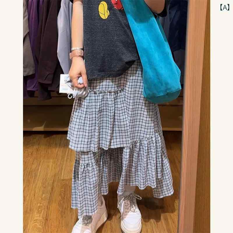 チェック柄　かわいいスカート レディース のの 美しい ユニークな スカート 女性 2025 カジュアル ファッション チェック 柄