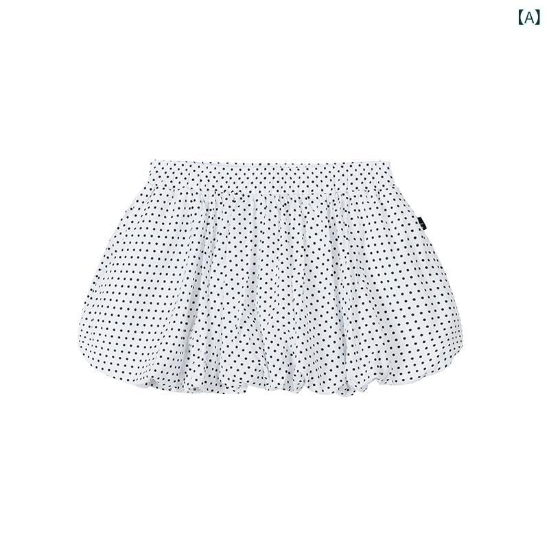 読み合わせる柄 愛くるしげスコート レディース atrandom Ollie 点点の バレー スコート レディース 夏用 黒と 白 伸縮性の ある 酉の方角 安全性のある ズボン下 付き添い人