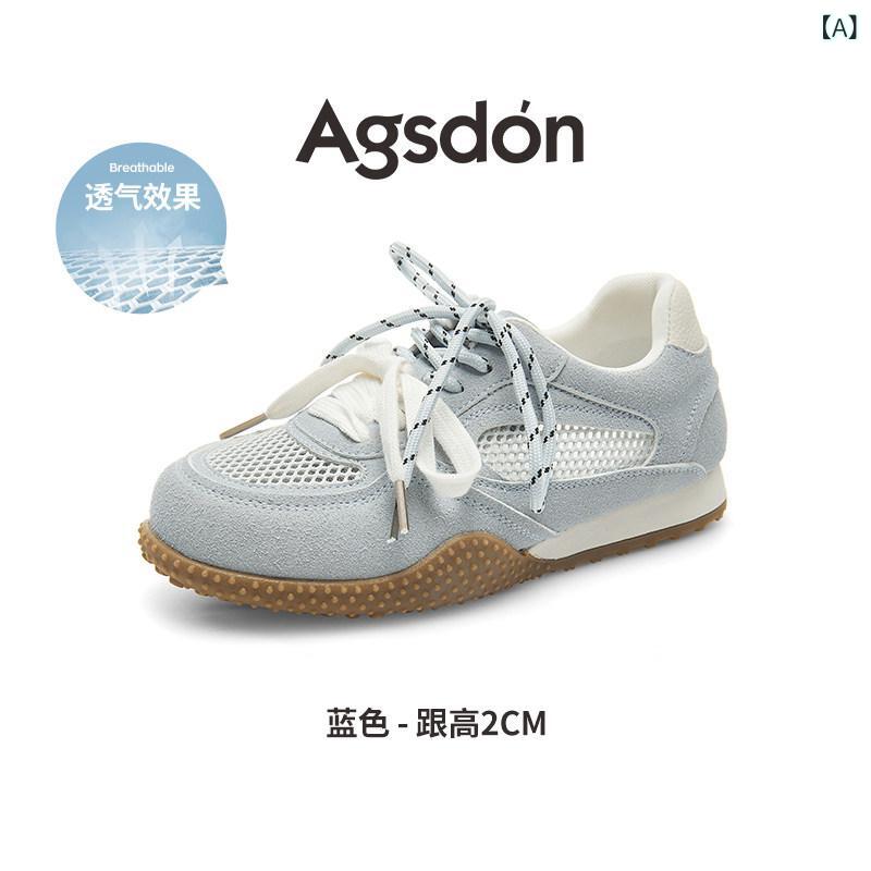 置き目踵 パンプス シューズ レディース オーギュスタン バレー 形づくる シューズ サンダル レディース 2025夏 メッシュ 通気性 運動競技 フォレストガンプ レディースシューズ