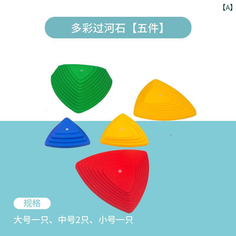 バランス　トレーニング　カラー 象徴 トレーニング 幼稚園 川 石を 渡る 子供の 早期 教育 体力 親子 バランス ステップ カラフルな 屋内と 屋外の フィットネス